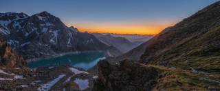 Innsbrucker Land Bergsee Sonnenuntergang